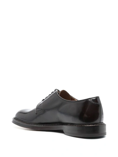 Shop Doucal's Horse Derby Shoes In Brown