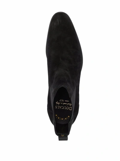 Shop Doucal's Point Elastic Beatles Shoes In Black