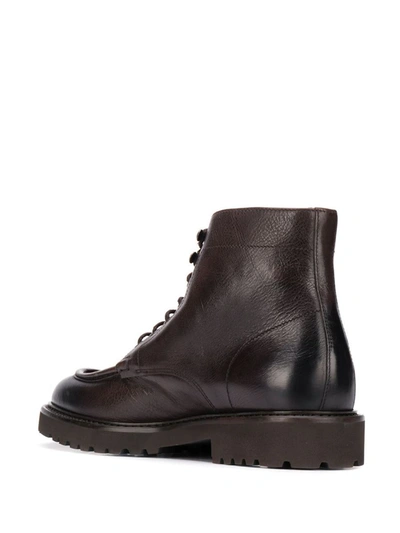 Shop Doucal's Triumph Broadside Derby Boots Shoes In Brown
