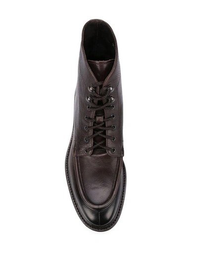 Shop Doucal's Triumph Broadside Derby Boots Shoes In Brown