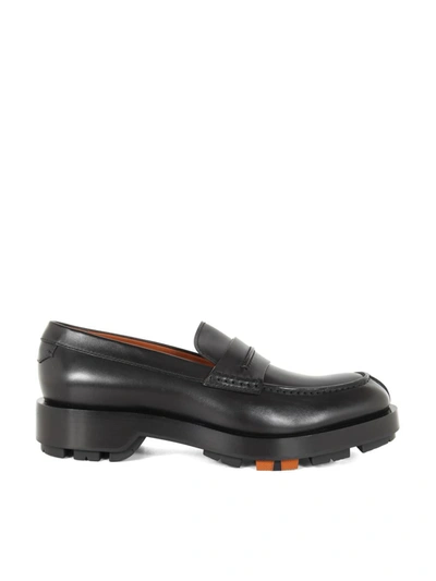 Shop Ermenegildo Zegna Zegna Loafer In Hand-buffed Calfskin Shoes In Black