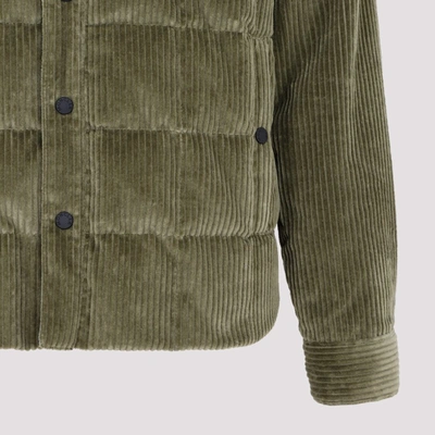 Shop Moncler Grenoble  Gelt Down Jacket Wintercoat In Green