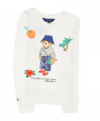 Shop Ralph Lauren Kids Polo Bear In White