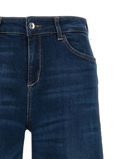 Shop Liu •jo Liu Jo Jeans 'parfait Cropped' In Blue