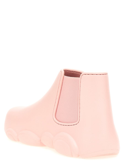 Shop Moschino 'gummy' Ankle Boots In Pink