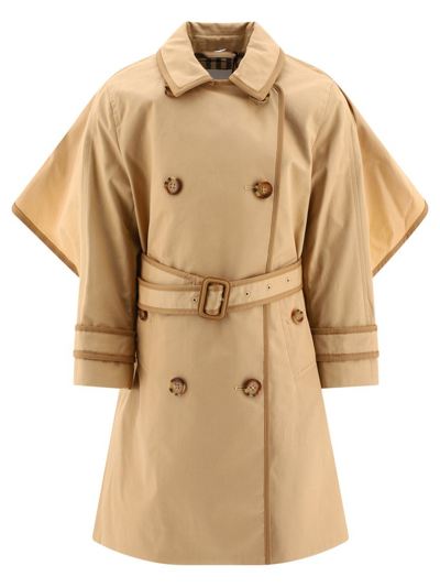 Shop Burberry Kids Double In Brown