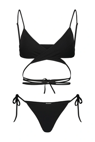 Shop Balenciaga Wrap Bikini Set In Default Title