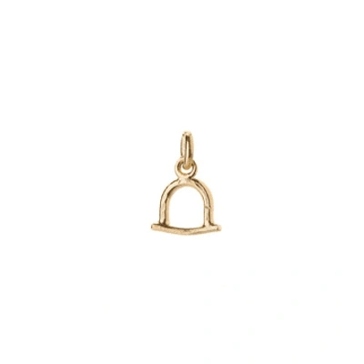 Shop Renné Jewellery 18 Carat Gold Plated Stirrup Charm
