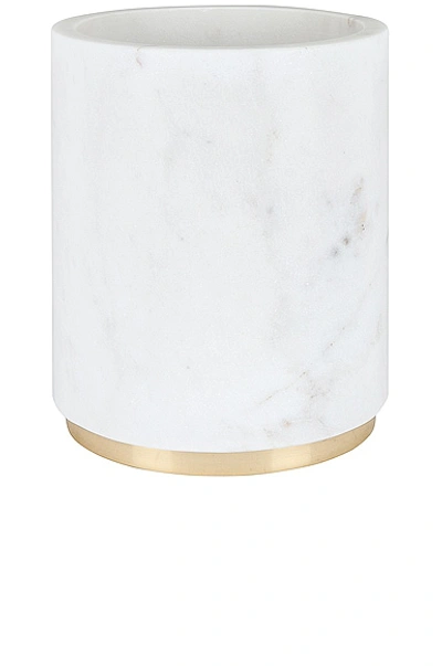 Shop Hawkins New York Utility Canister In Marbel & Brass
