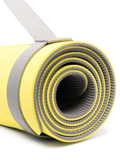 Adidas By Stella Mccartney Embossed Yoga Mat In Yellow
