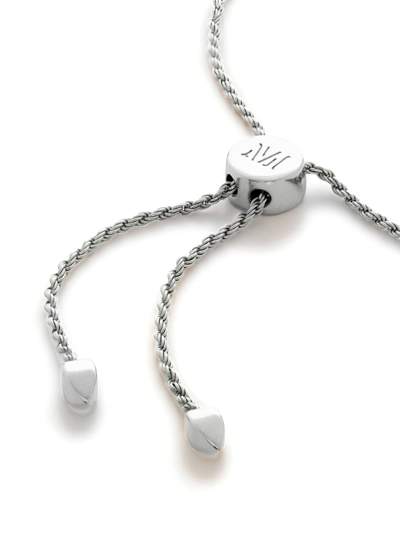 Shop Monica Vinader Mini Linear Friendship Bracelet In Silver