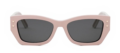 Shop Dior Pacific S2u Pink Cat Eye Sunglasses