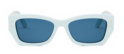 Shop Dior Pacific S2u Blue Cat Eye Sunglasses