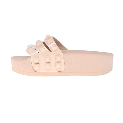 Shop Carmen Sol Carmen Platform Slides Sandals In White