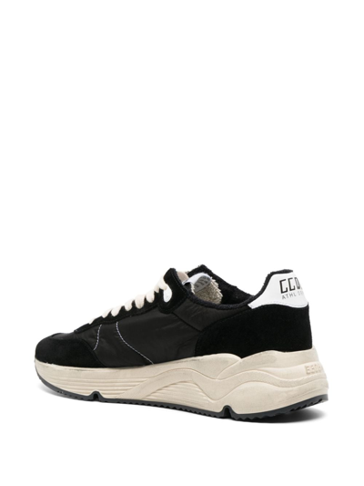 Shop Golden Goose Star-patch Lace-up Sneakers In Black