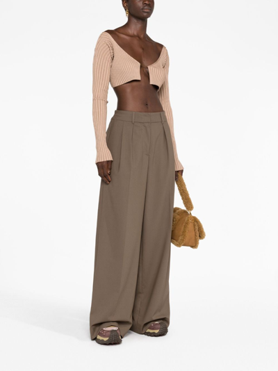 Shop Jacquemus La Maille Pralu Cardigan In Neutrals