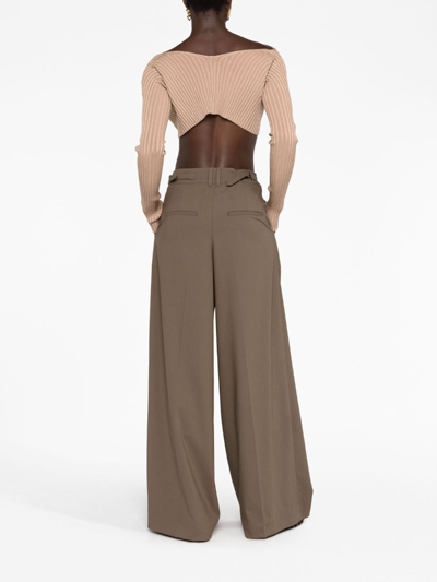 Shop Jacquemus La Maille Pralu Cardigan In Neutrals