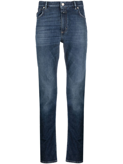 Shop Closed Unity Slim-cut Jeans In Blue