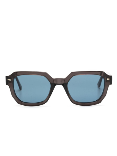 Shop Ahlem Bellechasse Rectangle-frame Sunglasses In Black