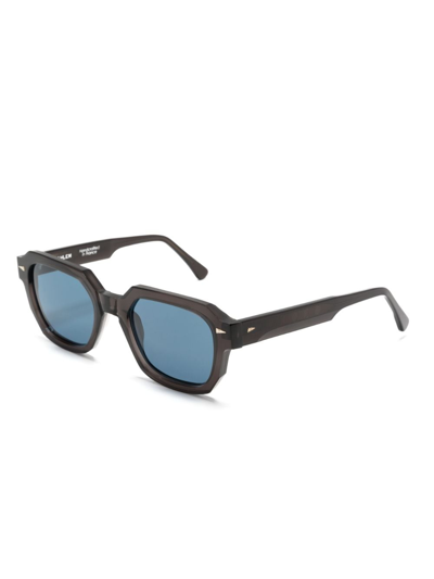 Shop Ahlem Bellechasse Rectangle-frame Sunglasses In Black