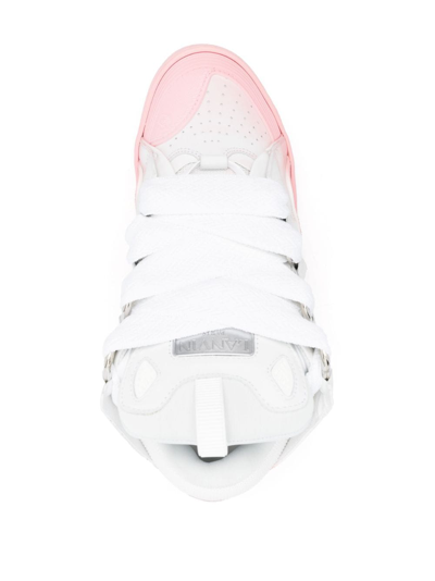 Shop Lanvin Curb Gradient-effect Sneakers In Pink
