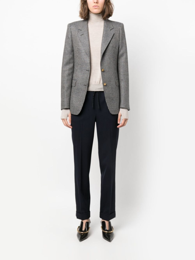P.a.r.o.s.h Mid-rise Straight-leg Trousers In Blue