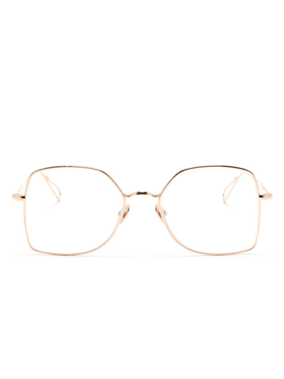 Shop Ahlem Sacre Coeur Geometric-frame Glasses In Gold