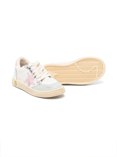 Shop Golden Goose Ball Star Young Sneakers In White