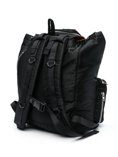 Shop Porter-yoshida & Co Tanker Logo-patch Backpack In Black