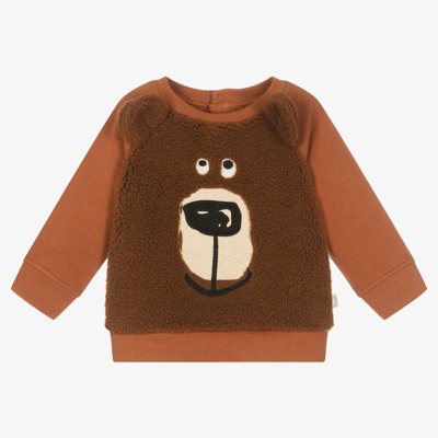 Shop Stella Mccartney Kids Boys Brown Bear Sweatshirt