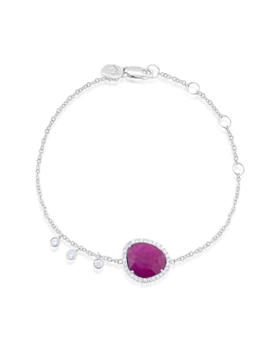 Shop Meira T 14k 1.88 Ct. Tw. Diamond & Ruby Bracelet