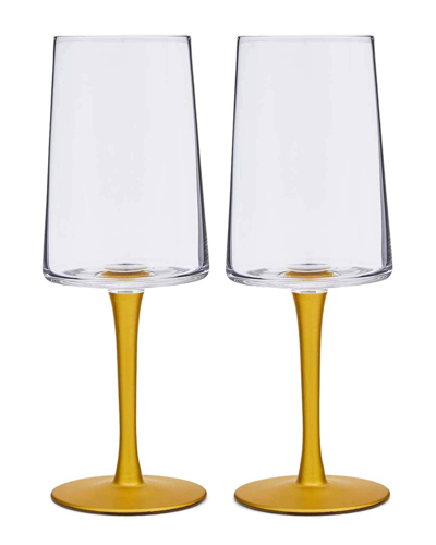 Shop Spode Creatures Of Curiosity Wine Glasses (set Of 2) In Multicolor