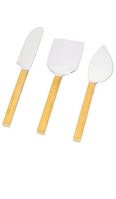 Hawkins New York Simple Cheese Knives In Plated Steel