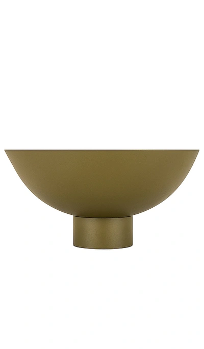 Shop Hawkins New York Large Essential Footed Bowl In Olive