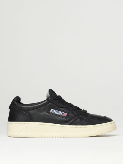 Shop Autry Super Vintage Sneakers In Used Nappa Leather In Black