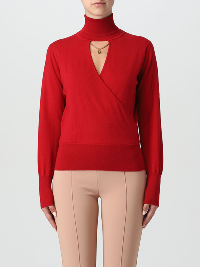 Shop Elisabetta Franchi Sweater  Woman Color Red