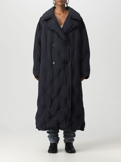 Shop Maison Margiela Coat  Woman Color Black
