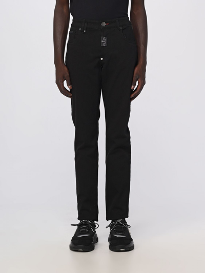 Shop Philipp Plein Jeans  Men Color Black