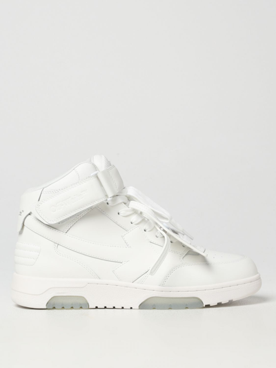 Shop Off-white Out Of Office Leather Sneakers With Arrow Logo In White 2