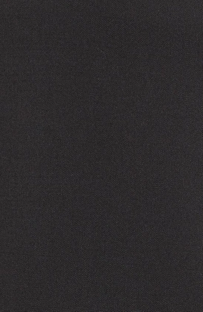 Hugo Boss Tulea Side Zip Tropical Stretch Wool Trousers In Black