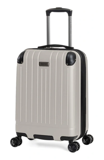 Shop Kenneth Cole Flying Axis 20" Spinner Suitcase In Coconut White