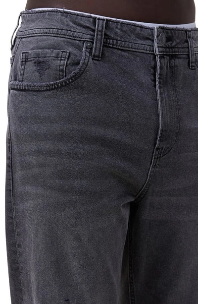 Shop Cotton On Relaxed Tapered Jeans In Black Rock Rip