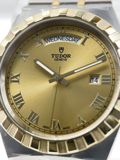Pre-owned Tudor 2024  Royal Date Day Men's Steel And Gold Automatic Men's Watch - B&p