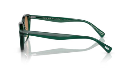 Pre-owned Oliver Peoples 0ov5454su Desmon Sun 176353 Translucent Teal/cognac Sunglasses In Orange