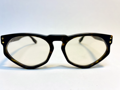 Pre-owned Gucci Brown Marble Wood Yellow 1248 Unisex Chunky Gg1248s Style Sunglasses 001