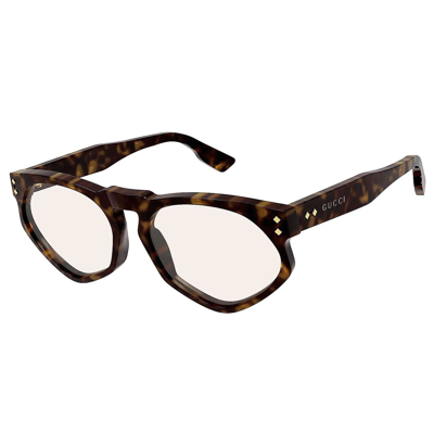 Pre-owned Gucci Brown Marble Wood Yellow 1248 Unisex Chunky Gg1248s Style Sunglasses 001