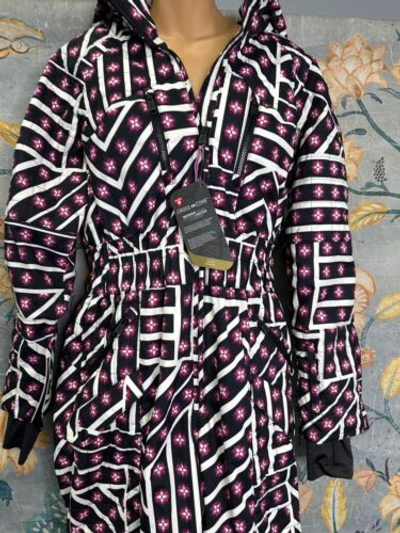 Pre-owned Free People All Prepped Printed Ski Suit Size L In Multicolor