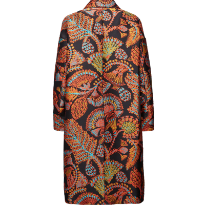 La Doublej Boxy Coat In Sicomore Black