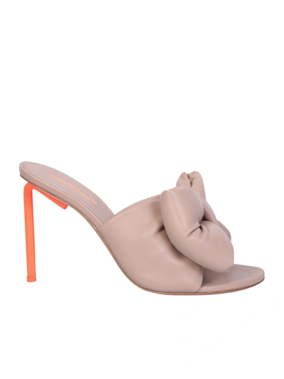 Off-white Allen 110mm Oversize-bow Sandals In Beige