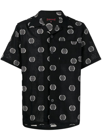 Shop Clot Printed Sleeve Shirt In Black